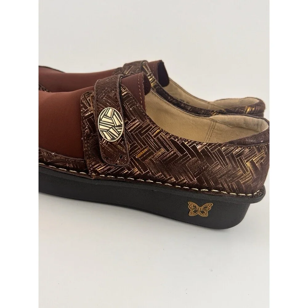 Alegria Dena Dream Fit Womens EU 41 US 10.5-11 Brown Mary Jane Comfort Shoes